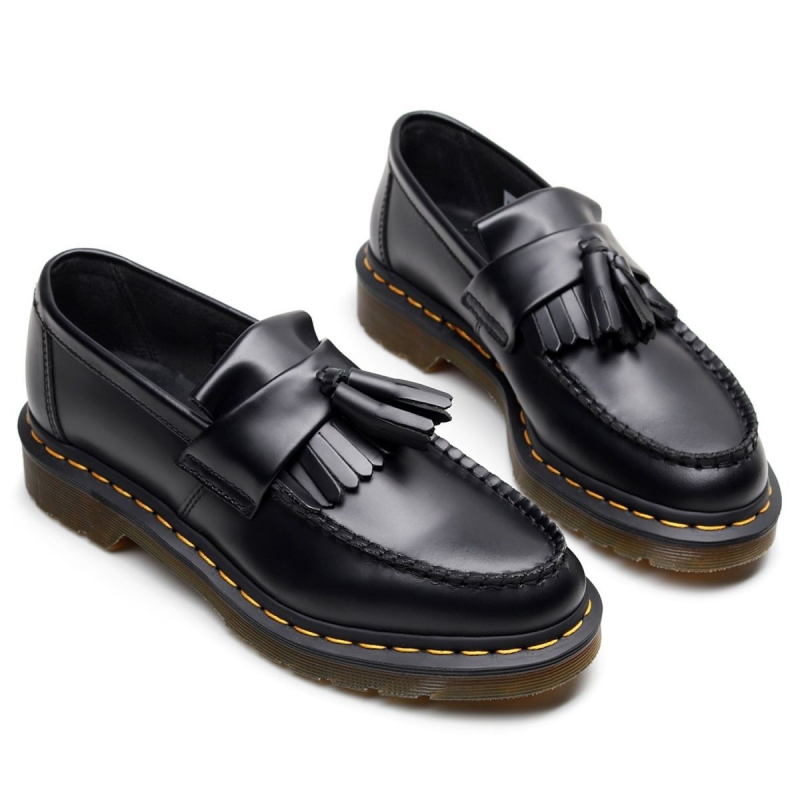 Női bőrből készült retro tassel loafers, brit stílus, uniszex modell