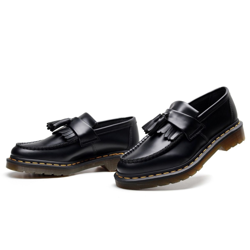 Női bőrből készült retro tassel loafers, brit stílus, uniszex modell