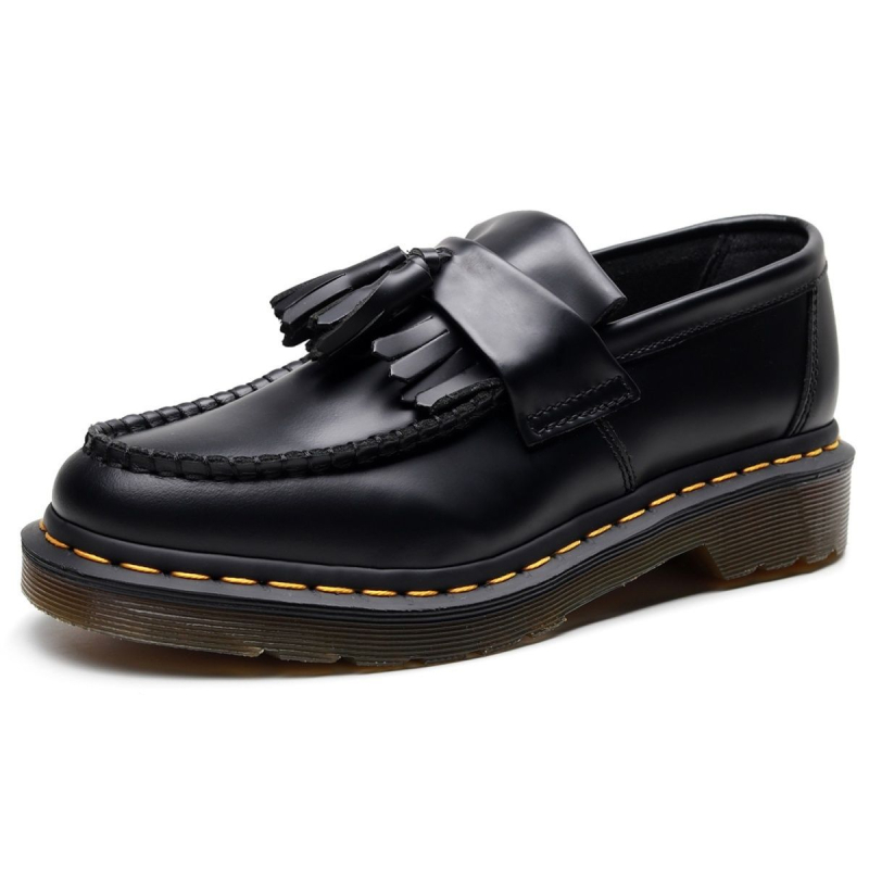 Női bőrből készült retro tassel loafers, brit stílus, uniszex modell