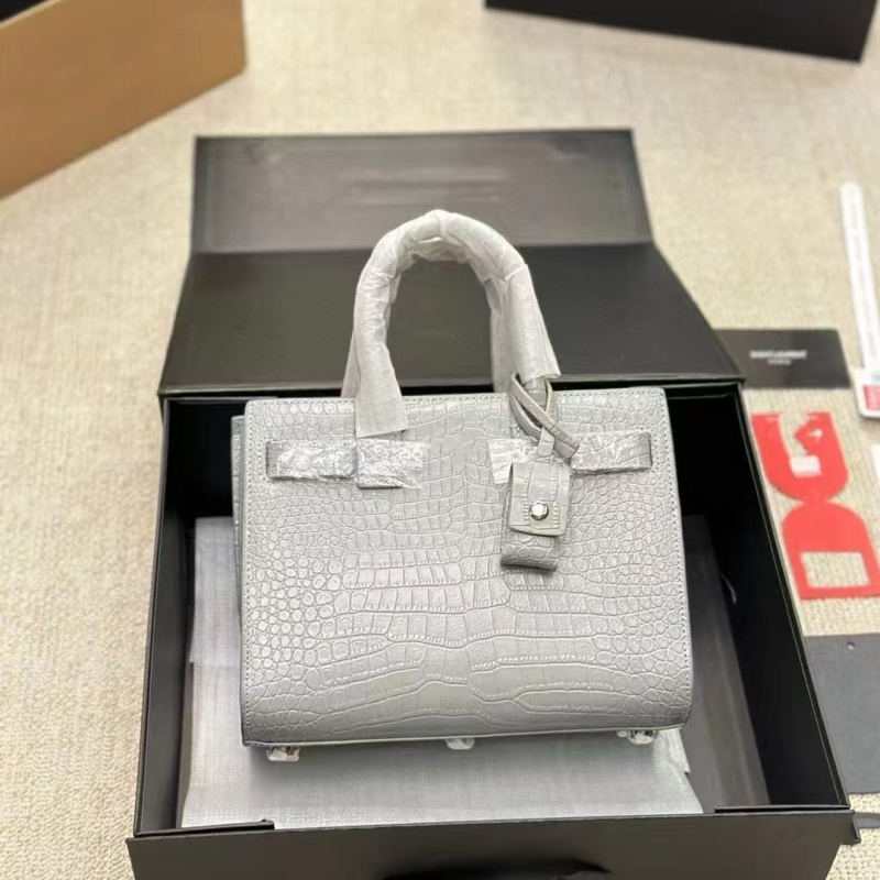 Női krokodilminta bőrből készült crossbody válltáska, nagy kapacitású
