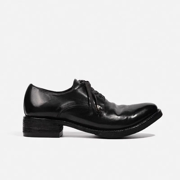 Pantofi Derby pentru bărbați cu vârf ascuțit, stil nișă inspirat de vrăjitoare, pantofi de birou cu talpă groasă și toc mediu pentru înălțime, casual-elegant