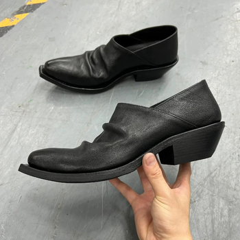 Mocasini pentru bărbați, stil casual modern, pantofi Derby din piele cu talpă groasă pentru creșterea înălțimii, slip-on