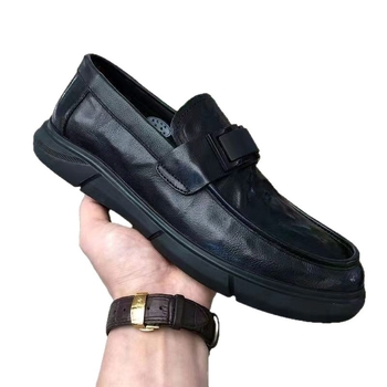 Pantofi bărbați din piele, slip-on pentru toamnă, stil casual și de afaceri, talpă moale, respirabilă.