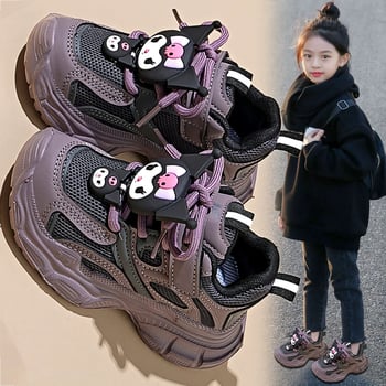 Adidași pentru copii cu design cartoon și plasă, în stil dad shoes, respirabili, pentru alergare și purtare zilnică, toamna 2026