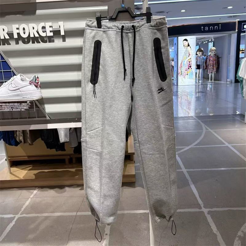 Férfiaknak szabadidős sportnadrág tavasz-őszi, slim-fit joggerek egyenes szár