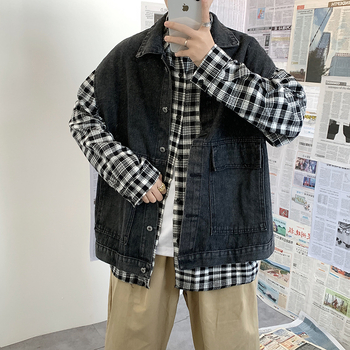 Vesta denim pentru bărbați, croială lejeră pentru primăvară, stil Hong Kong, vestă de lucru