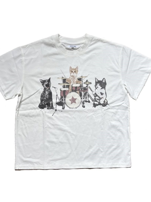 Y2K rövid ujjú polo póló nyomtatott mintával, sötét gothik vintage nyári streetwear