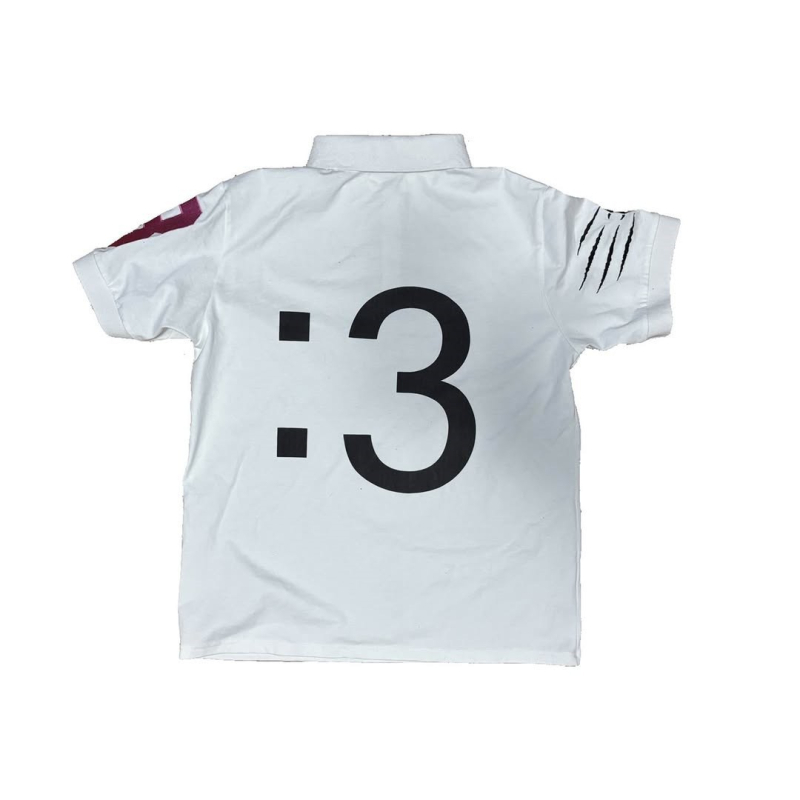 Y2K rövid ujjú polo póló nyomtatott mintával, sötét gothik vintage nyári streetwear