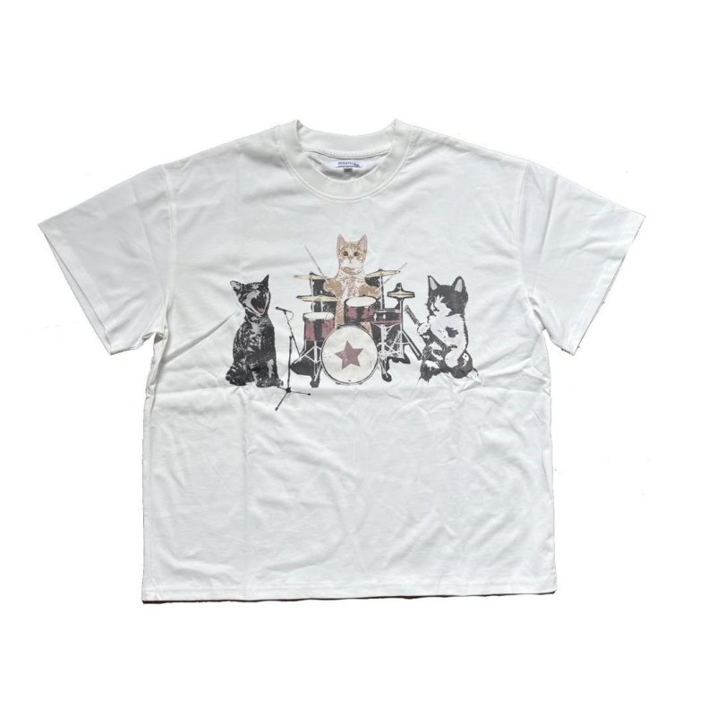 Y2K rövid ujjú polo póló nyomtatott mintával, sötét gothik vintage nyári streetwear