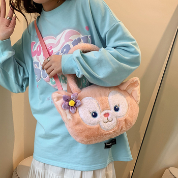 Női plüss crossbody táska Belle Picchu, aranyos kézitáska
