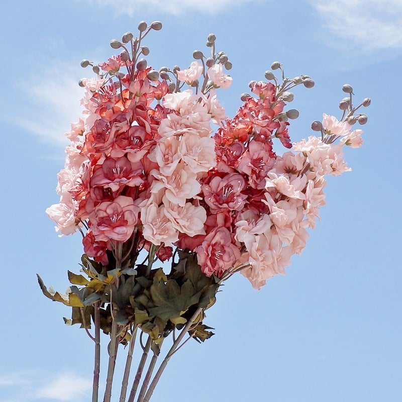 Τεχνητά λουλούδια Delphinium για διακόσμηση σπιτιού, γάμους και φωτογραφικά σκηνικά