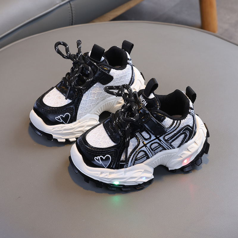 Adidași pentru copii luminoși, în stil dad shoes, respirabili, talpă moale antiderapantă, sneakers casual primăvara 2026