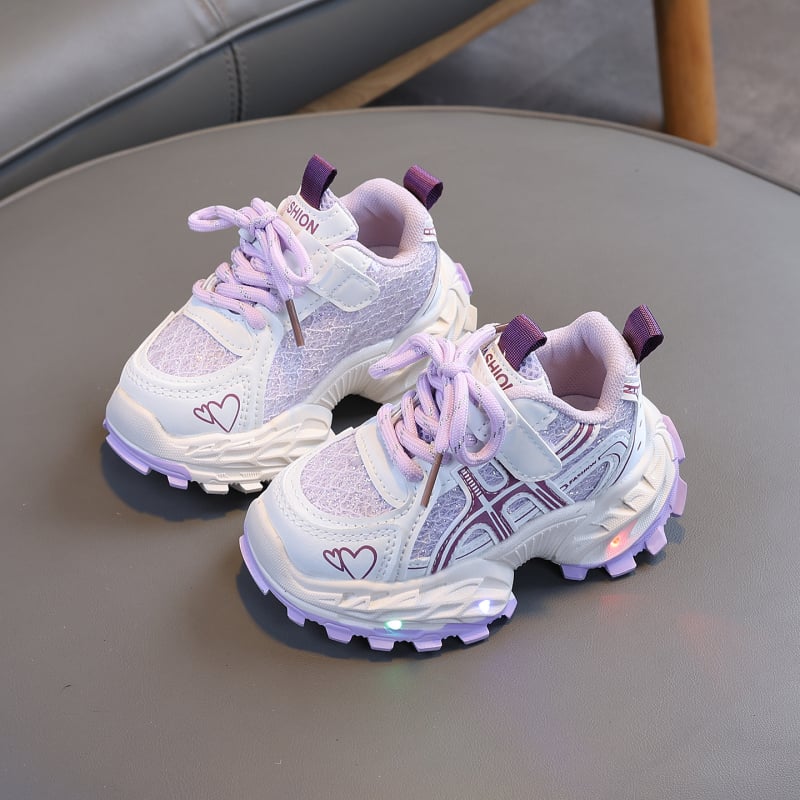 Adidași pentru copii luminoși, în stil dad shoes, respirabili, talpă moale antiderapantă, sneakers casual primăvara 2026