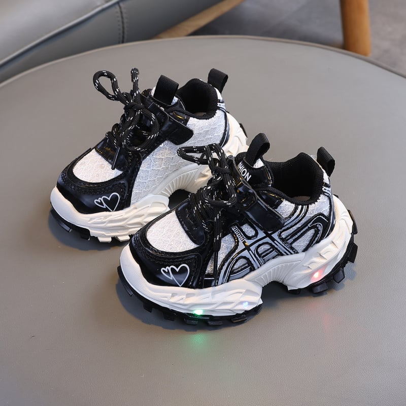 Adidași pentru copii luminoși, în stil dad shoes, respirabili, talpă moale antiderapantă, sneakers casual primăvara 2026