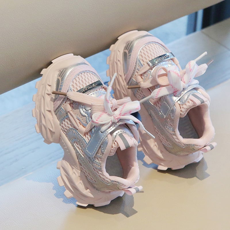 Pantofi pentru copii din plasă respirabilă, primăvară–toamnă, adidași sport moderni pentru copii, talpă groasă, stil dad shoes