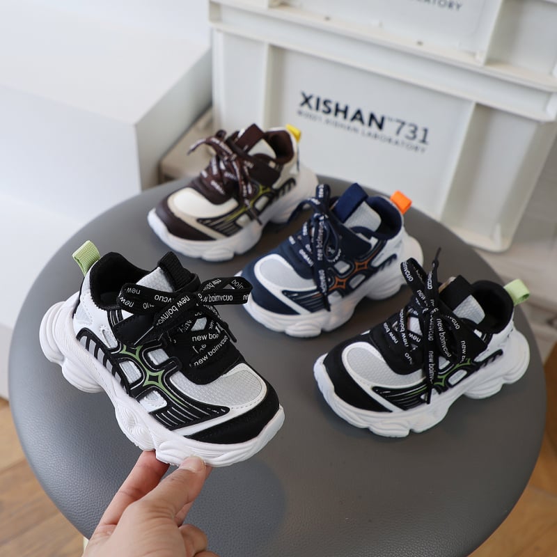 Gyerekeknek tervezett trendi Dad Shoes sportcipő, 2026 tavasz–ősz, könnyű, lélegző