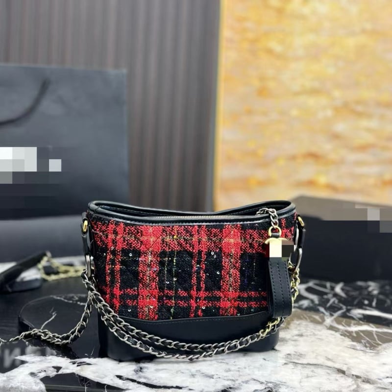 Xiangjia ženska torbica s rombom šivom i lancem, 2026 novi dizajn za jesen/zimu, mat retro crossbody bucket torba