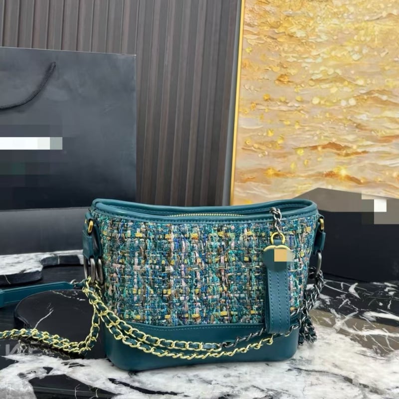 Xiangjia ženska torbica s rombom šivom i lancem, 2026 novi dizajn za jesen/zimu, mat retro crossbody bucket torba