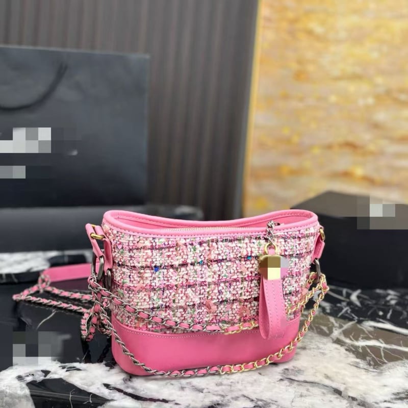 Xiangjia ženska torbica s rombom šivom i lancem, 2026 novi dizajn za jesen/zimu, mat retro crossbody bucket torba