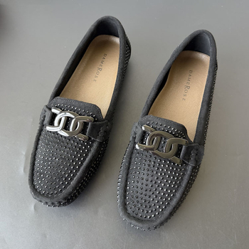 Női nyári légáteresztő rhinestone loaferek hálós mintás felülettel, slip-on, lapos talppal, mindennapi kényelem