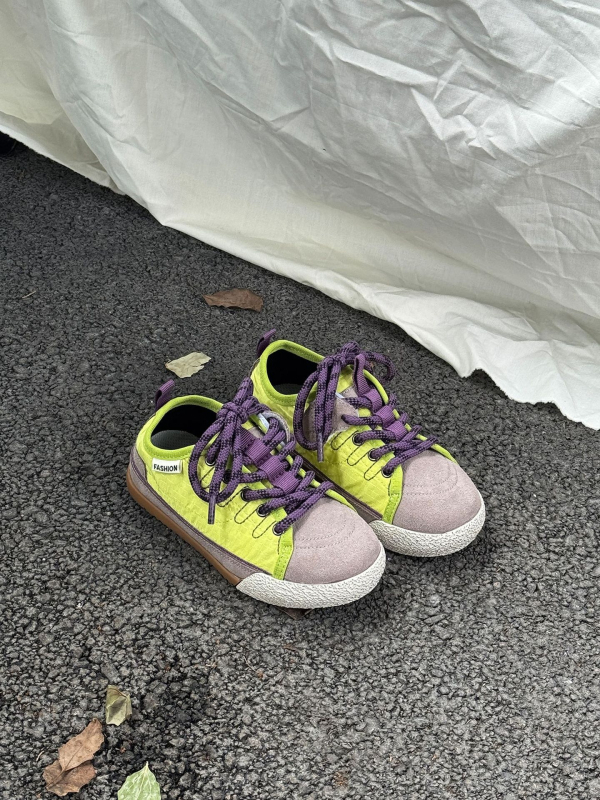 Asmmini dječje šarene platnene tenisice za proljeće i ljeto, unisex, s Velcro kopčom, prozračne, otporne na habanje, casual obuće