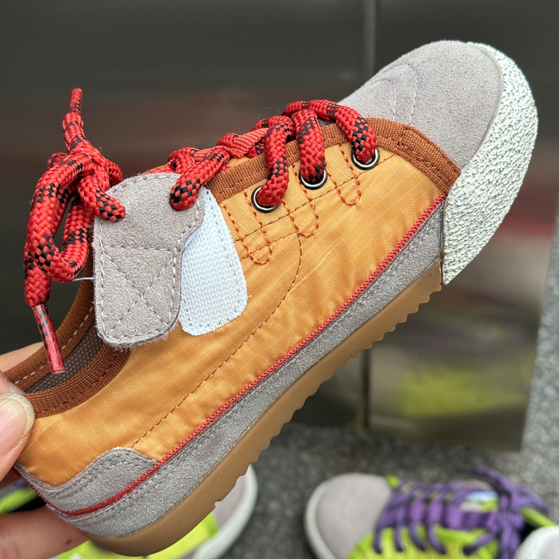 Asmmini dječje šarene platnene tenisice za proljeće i ljeto, unisex, s Velcro kopčom, prozračne, otporne na habanje, casual obuće