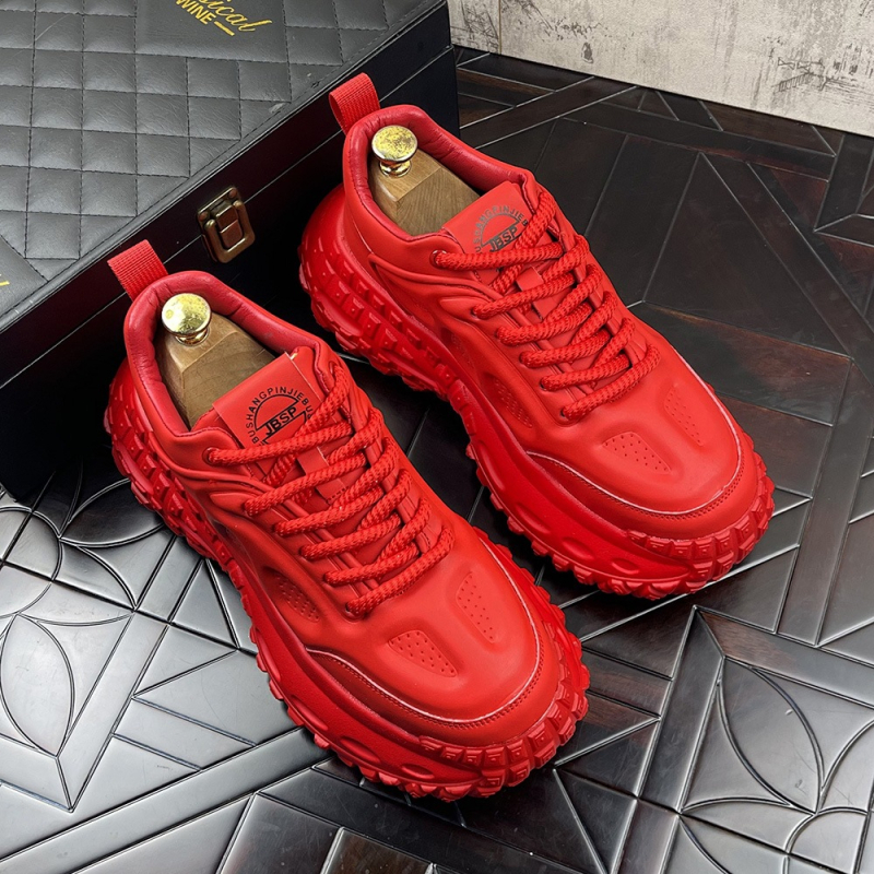 Adidași bărbați cu talpă groasă, stil dad shoes, nou pentru primăvara 2026, versatili, cresc înălțimea