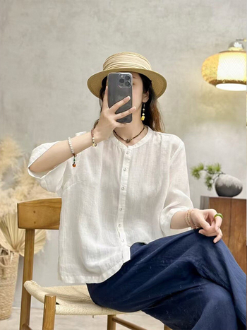 Top cardigan damă, culoare solidă, mâneci scurte, croială lejeră, primăvară-vară