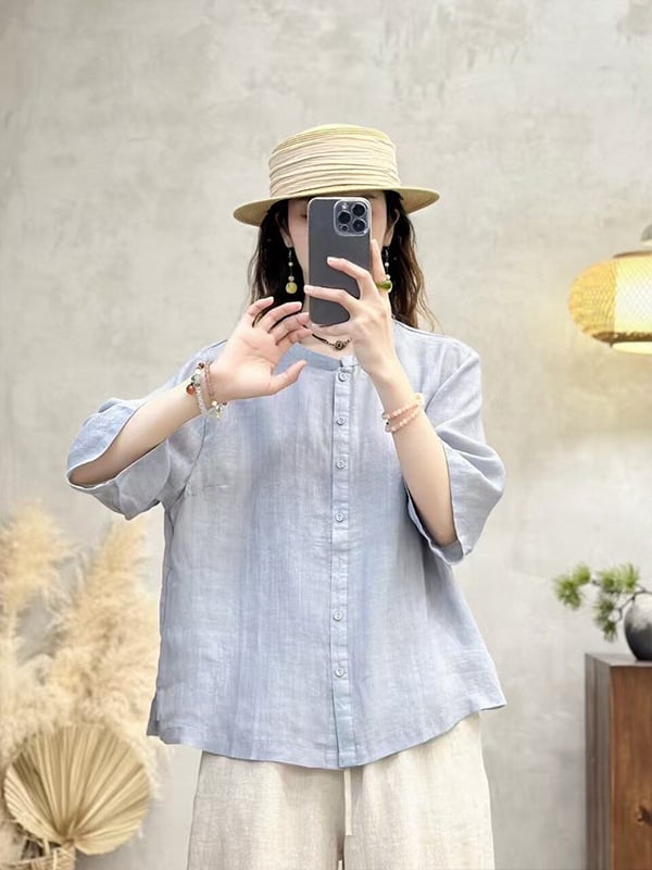 Top cardigan damă, culoare solidă, mâneci scurte, croială lejeră, primăvară-vară