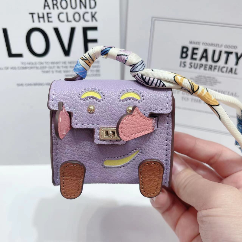 Kelly Doll táska – egyedi tok vezeték nélküli Bluetooth fülhallgatókhoz, mini luxus függő, női crossbody táska