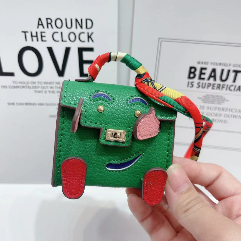 Kelly Doll táska – egyedi tok vezeték nélküli Bluetooth fülhallgatókhoz, mini luxus függő, női crossbody táska