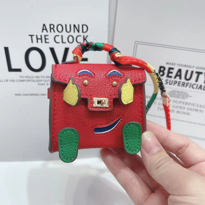 Kelly Doll táska – egyedi tok vezeték nélküli Bluetooth fülhallgatókhoz, mini luxus függő, női crossbody táska