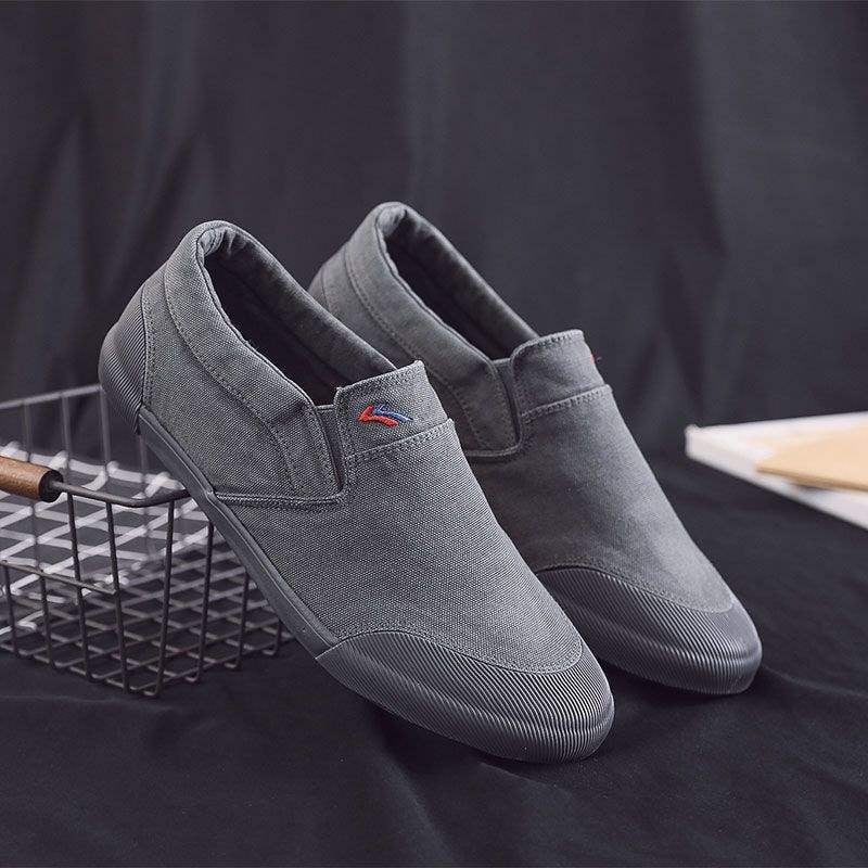 Pantofi bărbați din pânză, stil Beijing vechi, slip-on, pantofi de condus respirabili, model 2026