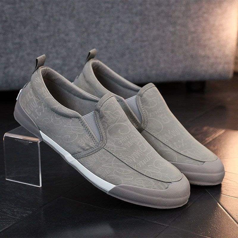 Pantofi bărbați din pânză, stil Beijing vechi, slip-on, pantofi de condus respirabili, model 2026