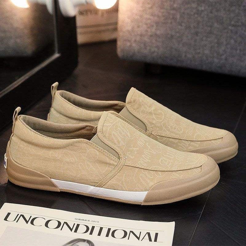 Pantofi bărbați din pânză, stil Beijing vechi, slip-on, pantofi de condus respirabili, model 2026