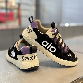 Férfi divatcipő, 2025 tél, casual velúr sneaker színblokkokkal, A-Gan stílus
