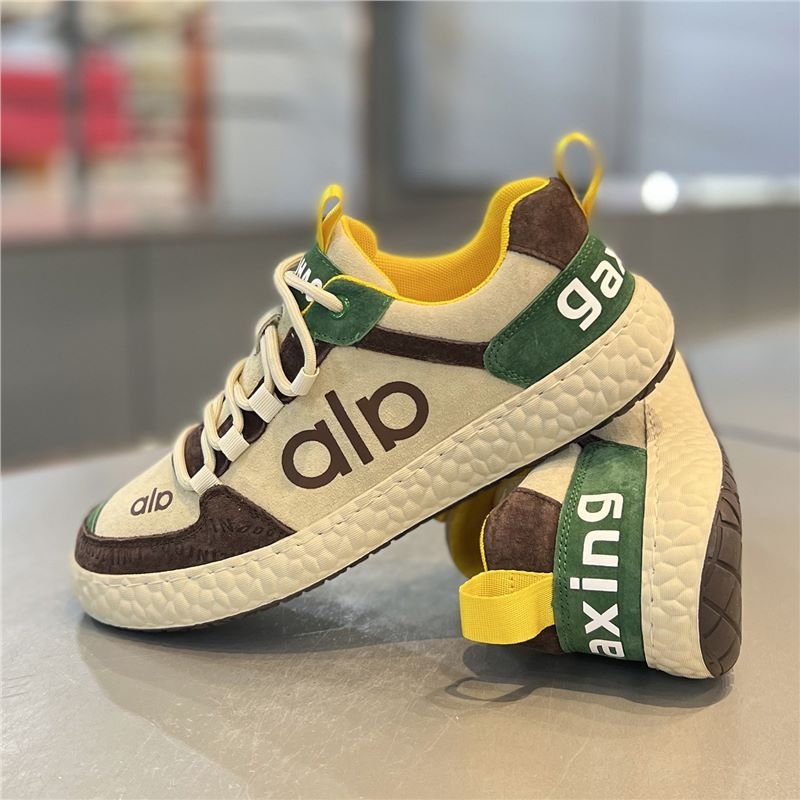 Férfi divatcipő, 2025 tél, casual velúr sneaker színblokkokkal, A-Gan stílus