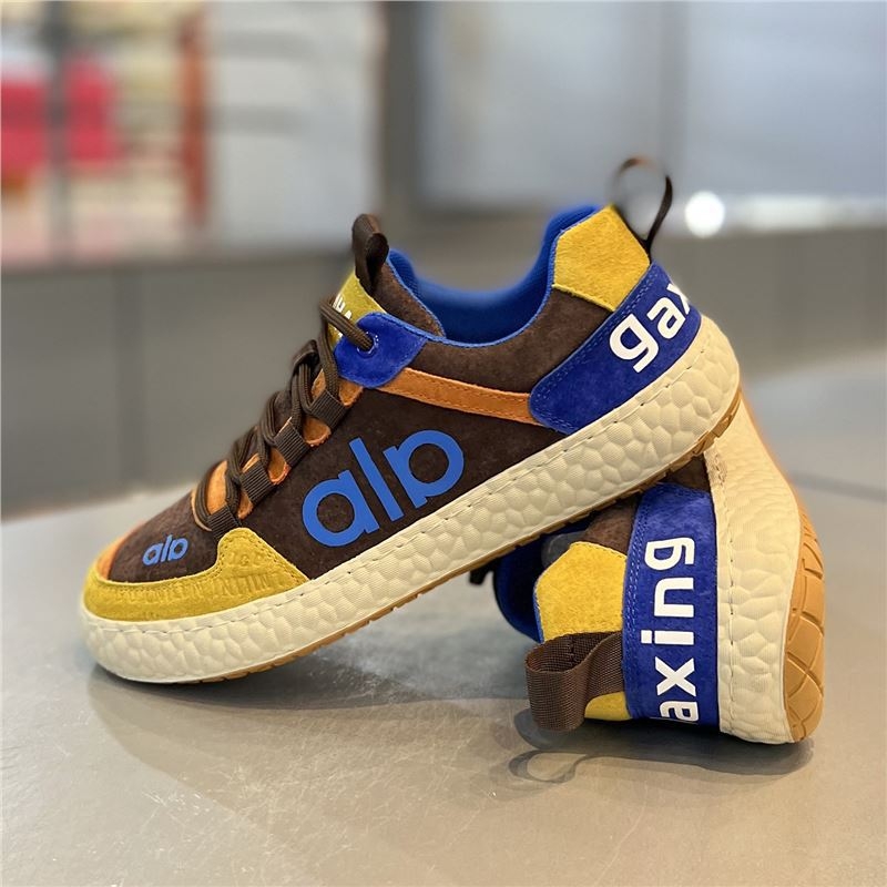 Férfi divatcipő, 2025 tél, casual velúr sneaker színblokkokkal, A-Gan stílus