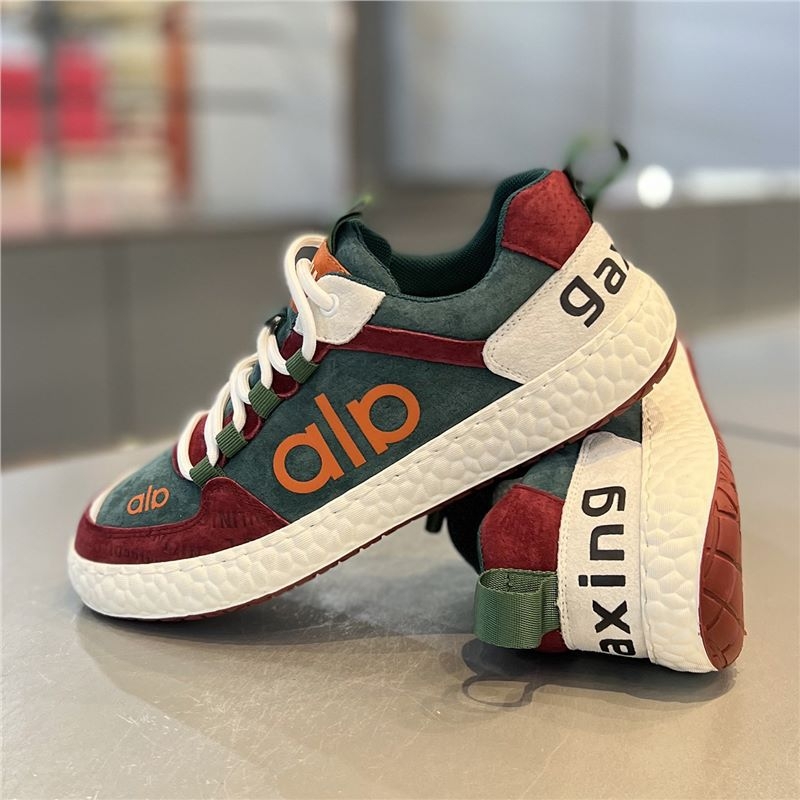 Férfi divatcipő, 2025 tél, casual velúr sneaker színblokkokkal, A-Gan stílus