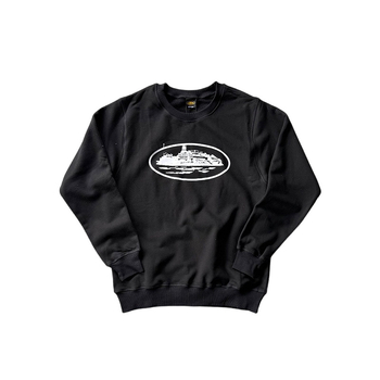Pulover cu guler rotund, imprimat Hip-Hop Streetwear, căptușit cu fleece, pentru bărbați, set sportiv