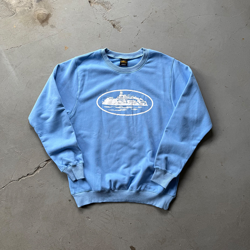 Pulover cu guler rotund, imprimat Hip-Hop Streetwear, căptușit cu fleece, pentru bărbați, set sportiv