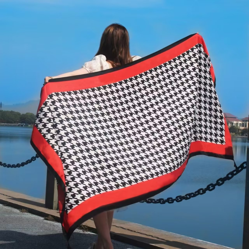 Őszi–téli etnikus stílusú pamut twill sál utazáshoz, napvédő kendő, nyomtatott tengerparti nyaraláshoz, 180×90 cm