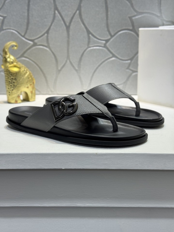 Sandale din piele naturală pentru bărbați 2025, slip-on, ușoare, antiderapante, pentru plajă.
