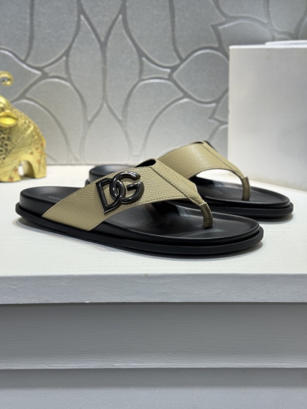 Sandale din piele naturală pentru bărbați 2025, slip-on, ușoare, antiderapante, pentru plajă.