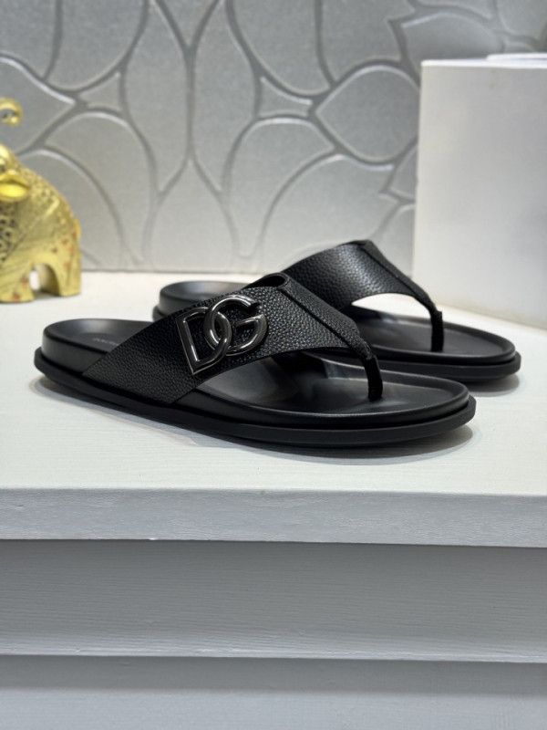 Sandale din piele naturală pentru bărbați 2025, slip-on, ușoare, antiderapante, pentru plajă.