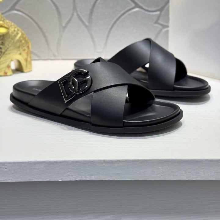 Sandale din piele naturală pentru bărbați 2025, slip-on, ușoare, antiderapante, pentru plajă.