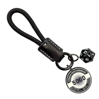 Lanț cheie ceramic cu zaruri și jetoane, piele de vițel — talisman norocos, pandantiv pentru geantă, accesorii pentru cuplu