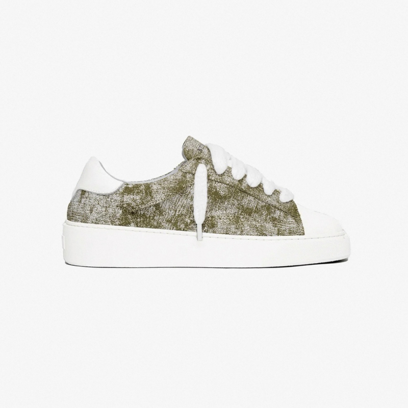 NUMERIS Pantofi sport din piele, vârf de scoică, bloc de culori, stil occidental, unisex, talpă groasă, șireturi