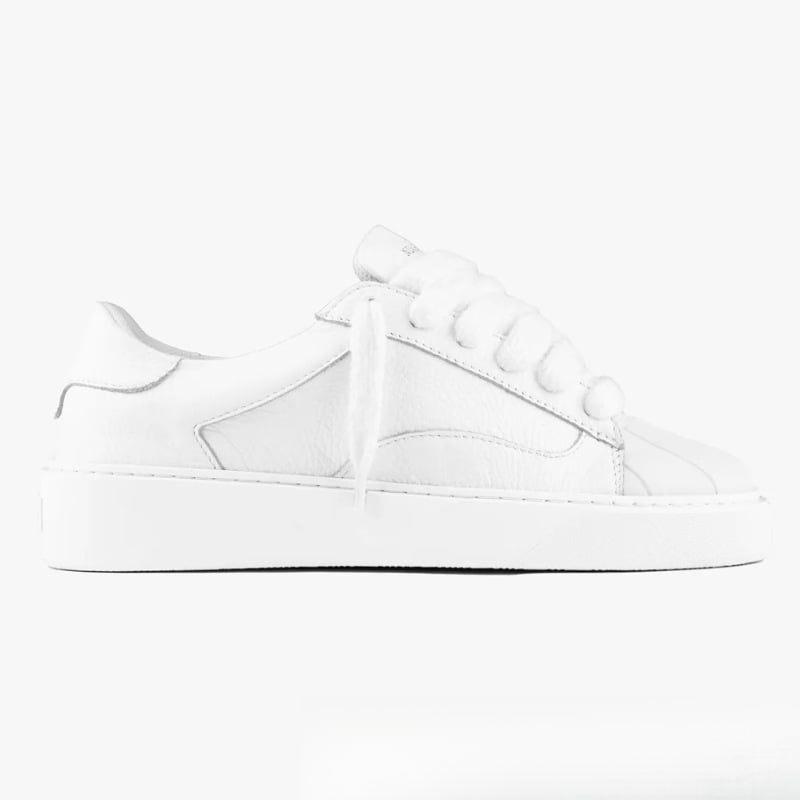 NUMERIS Pantofi sport din piele, vârf de scoică, bloc de culori, stil occidental, unisex, talpă groasă, șireturi