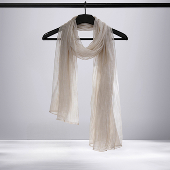 Női Maito organza-stílusú sál, nyári könnyű, napvédelem, művészi vintage sál, 205×75 cm, poliészter
